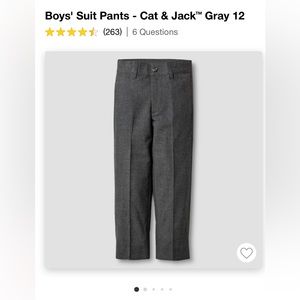 New! Cat & Jack grey suit pants